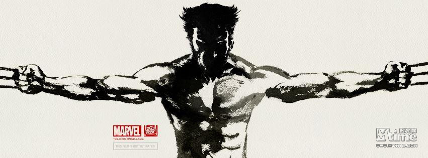 金刚狼2曝双女主水墨海报