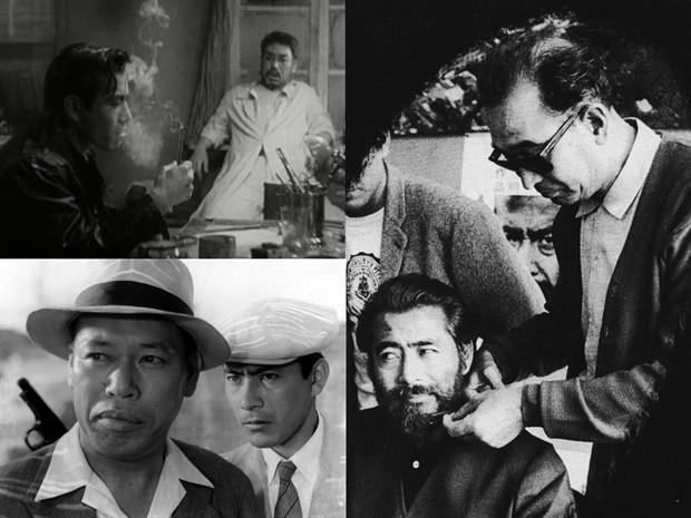 志村乔主演的《泥醉天使》《野良犬》 右:黑泽明亲手为三船敏郎造型