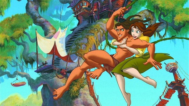 迪士尼出品的动画版《泰山》已经成为动画经典