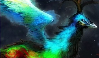 风伯填海的精卫秋神:《山海经·海外西经》:西方蓐收,左耳有蛇,乘两龙