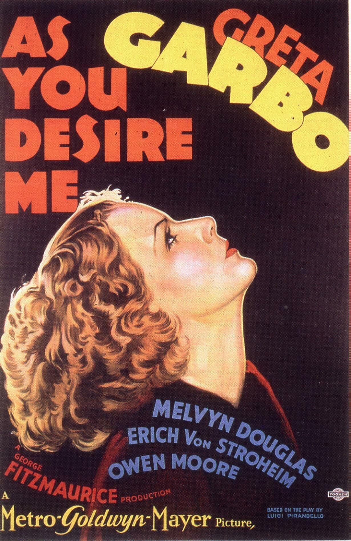 As You Desire Me海报