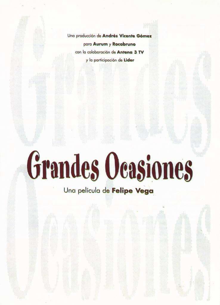 Grandes ocasiones