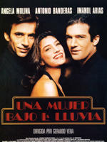 Mujer bajo la lluvia, Una海报