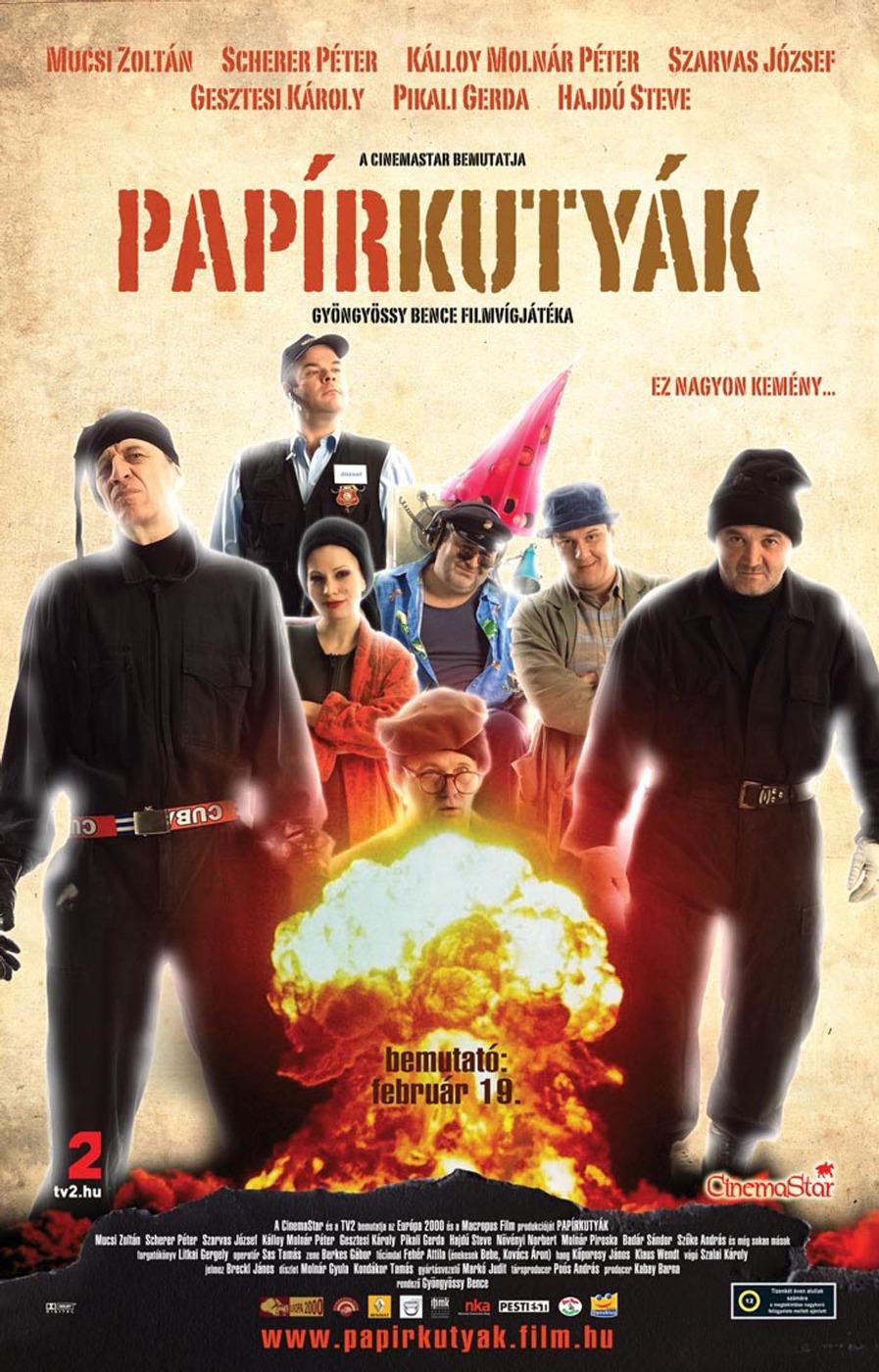 Papírkutyák海报