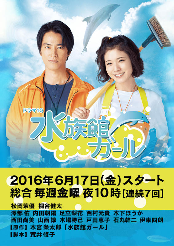 水族馆女孩海报