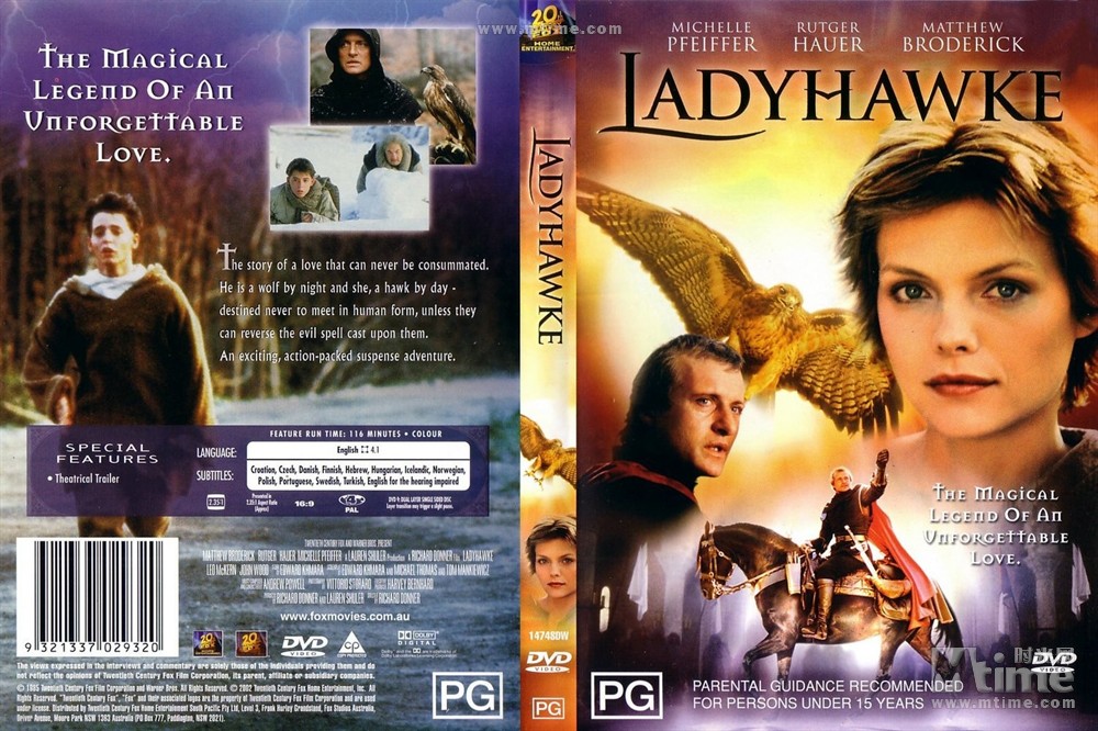 鹰狼传奇 dvd封套 - mtime时光网